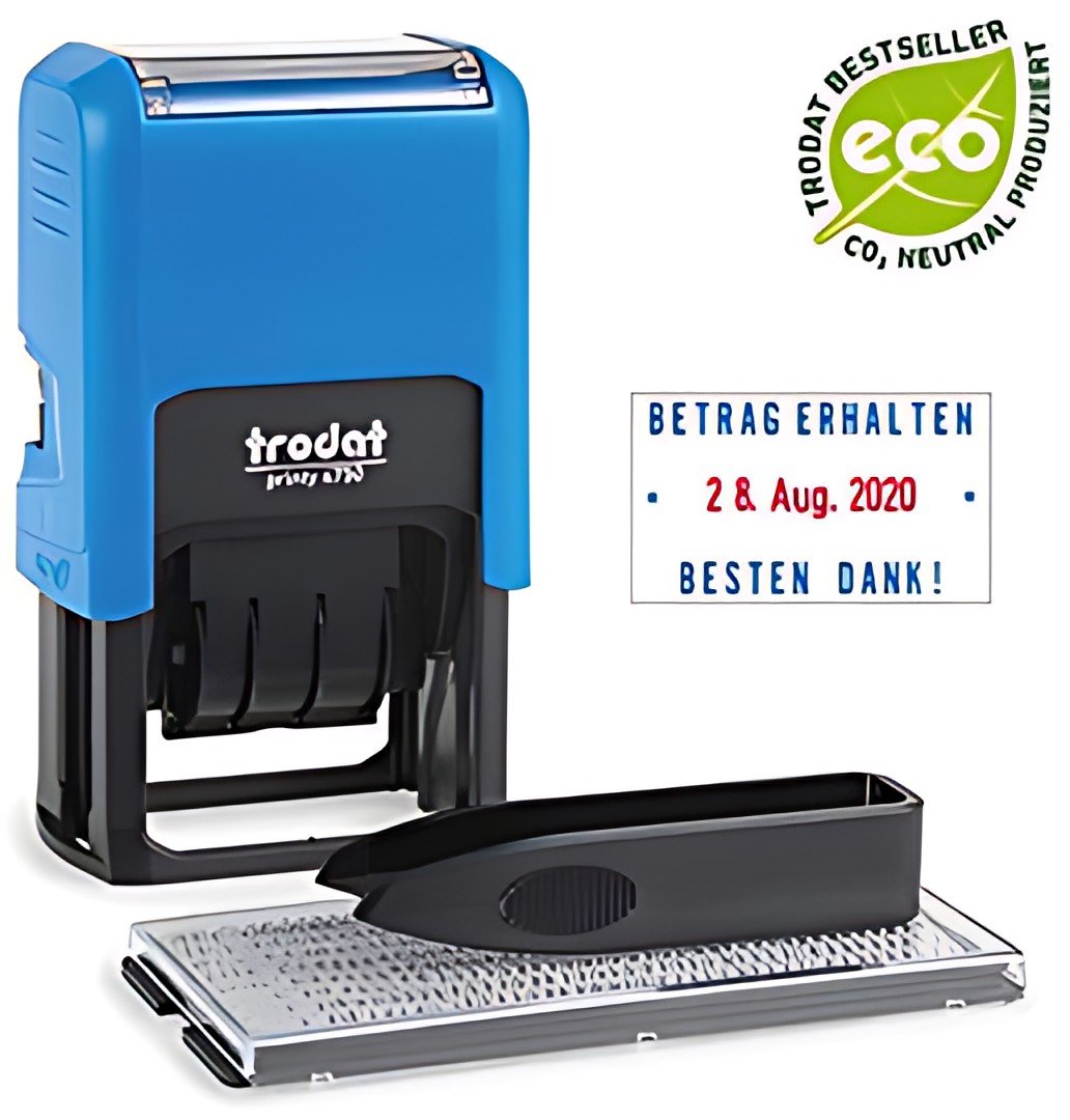 trodat dateur Printy 4.0 4750 Typo Set, bleu