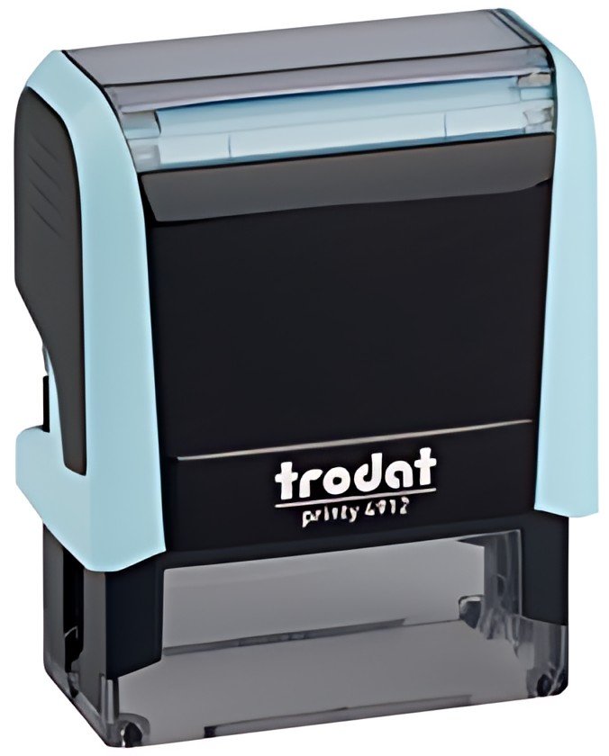 trodat Tampon automatique à texte Printy 4912 4.0, bleu