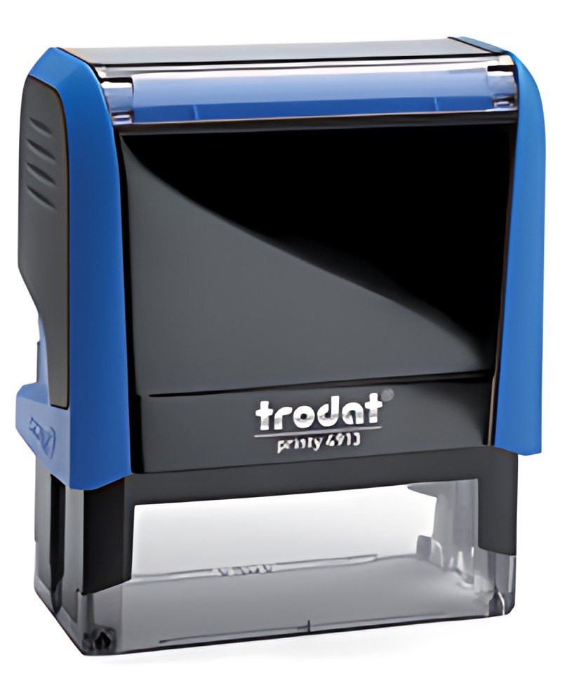 trodat Tampon marqueur de texte 4913 4.0, bleu
