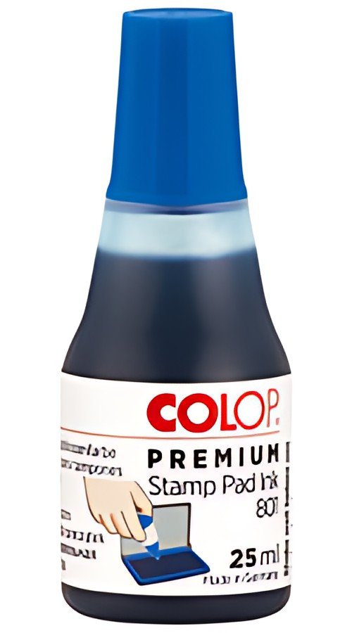 COLOP Encre tampon "801" pour cassette d'encrage, bleu