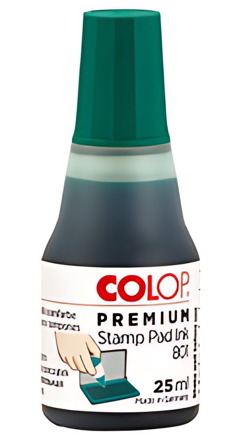 COLOP Encre tampon "801" pour cassette d'encrage, vert