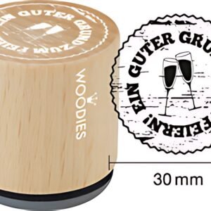 Timbre motif COLOP Woodies "Bonne raison de célébrer" II