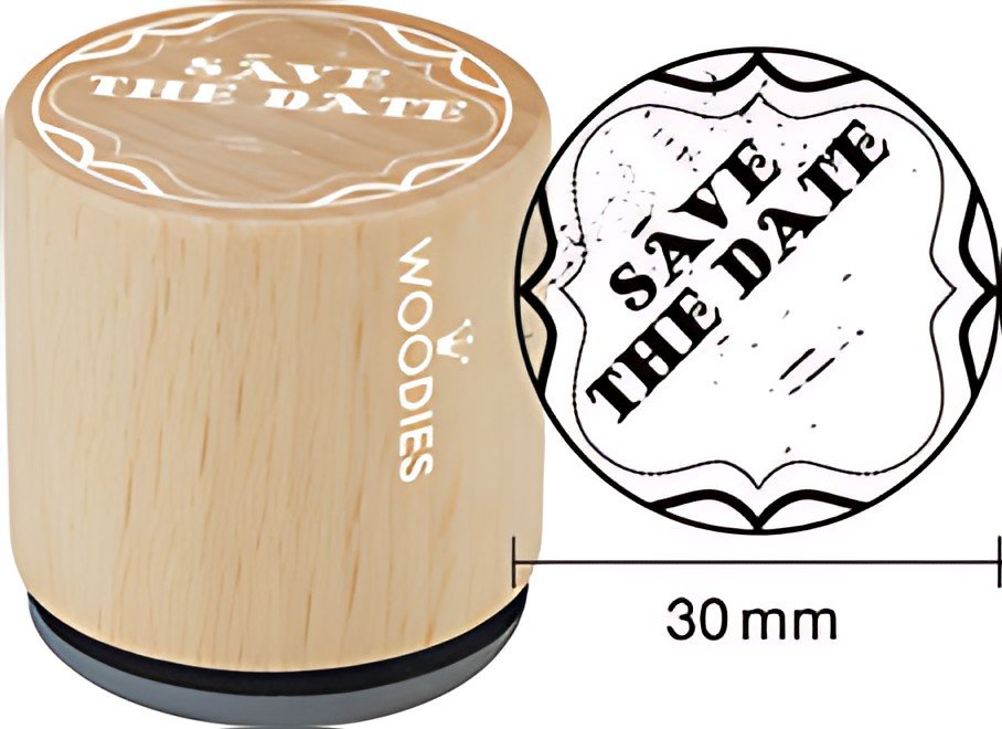 COLOP Tampon à motif Woodies "Save The date"