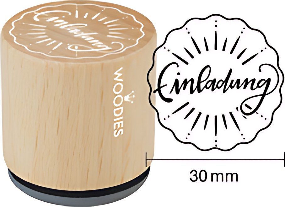 Timbre motif COLOP Woodies "Invitation" II