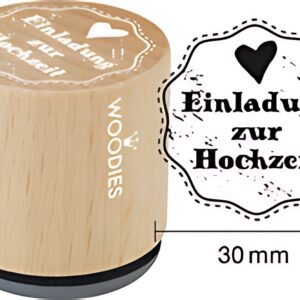 Timbre motif COLOP Woodies "Invitation au mariage"