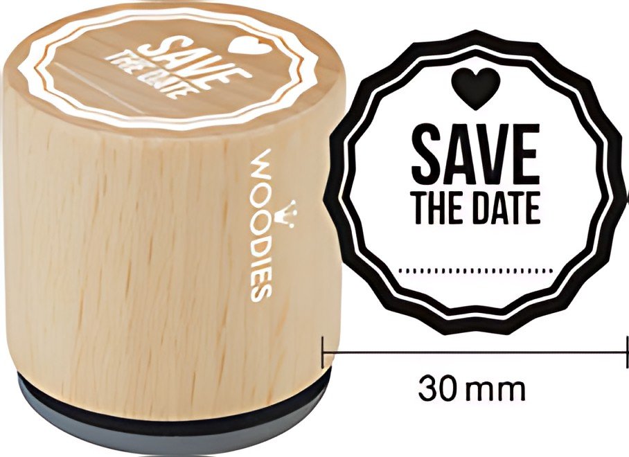COLOP Tampon à motif Woodies "Save The date"