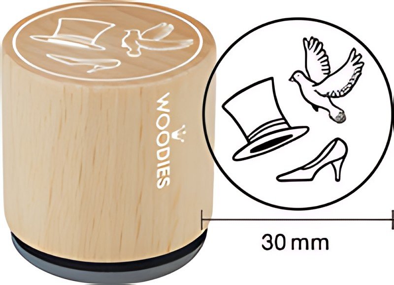 COLOP Tampon à motif Woodies "costume de marié"