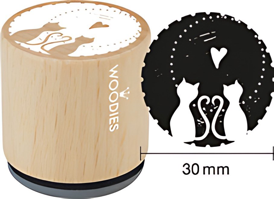 COLOP Tampon à motif Woodies "chats"