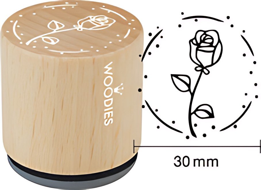COLOP Tampon à motif Woodies "rose"