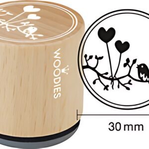 COLOP Tampon à motif Woodies "ballons en forme de coeur"