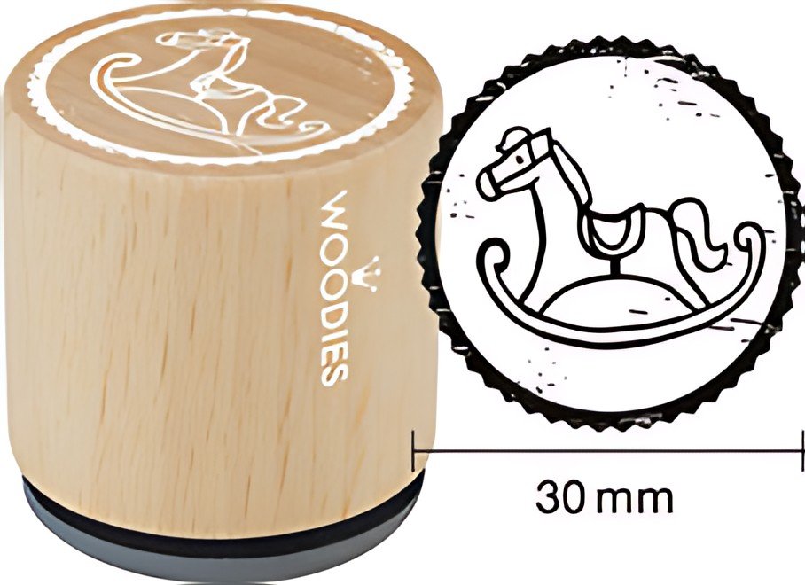 COLOP Tampon à motif Woodies "cheval à bascule"