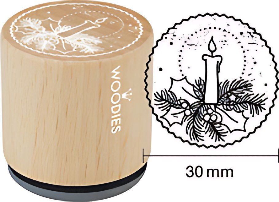 COLOP Tampon à motif Woodies "bougie"