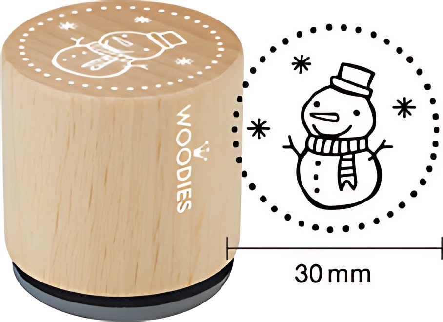 COLOP Tampon à motif Woodies "bonhomme de neige"