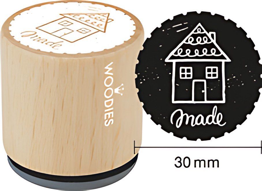COLOP Tampon à motif Woodies Handmade "fait maison"