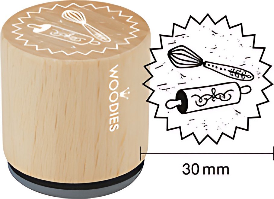 COLOP Tampon à motif Woodies Handmade "fouet"