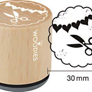 COLOP Tampon à motif Woodies Handmade "ciseaux"
