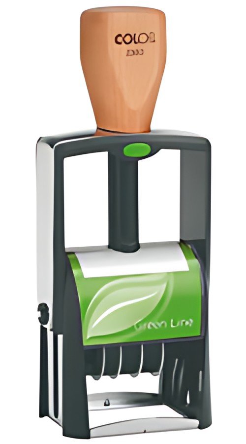 Timbre à date COLOP 2360 Ligne Verte, 4 lignes, avec bon