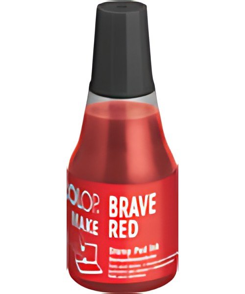 COLOP Encre pour tampon encreur MAKE, 25 ml, brave red