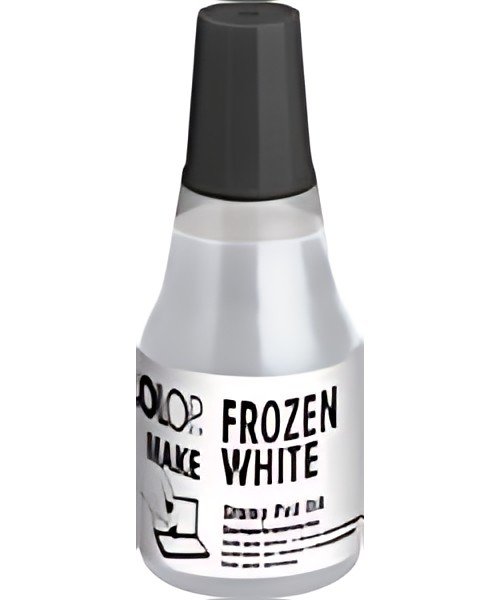 COLOP Encre pour tampon encreur MAKE, 25 ml, frozen white