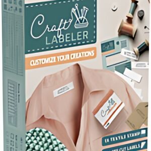 COLOP Ensemble de tampons textiles Imprimante d'étiquettes artisanales 20 SET DE BRICOLAGE