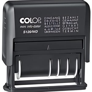 COLOP Wortbandstempel Mini-Info-Dater S 120/WD, schwarz