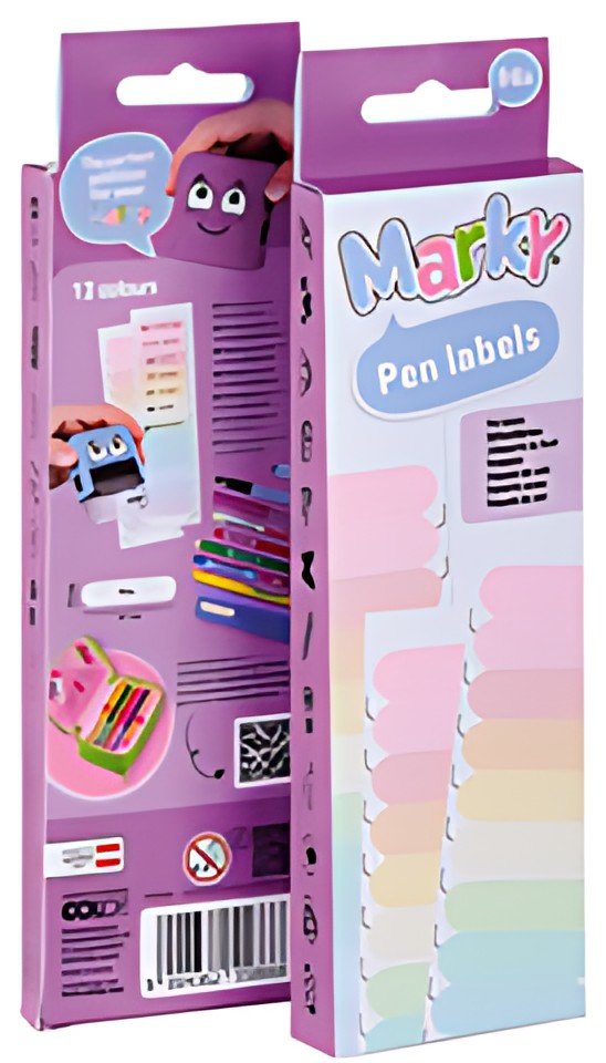 COLOP Étiquette pour crayon "Marky", 10 x 42 mm, tons pastel