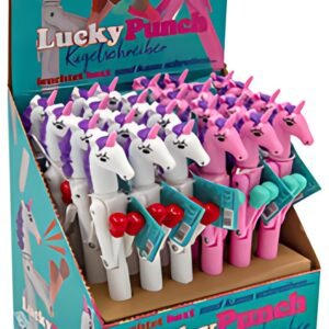WEDO Stylo bille licorne "Lucky Punch", présentoir de 24