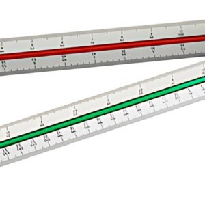 WEDO Echelle de réduction triangulaire Architecte, argent