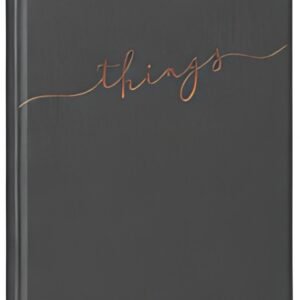 PAGNA Carnet de notes "things", A5, uni, gris