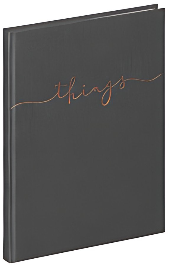 PAGNA Carnet de notes "things", A5, uni, gris