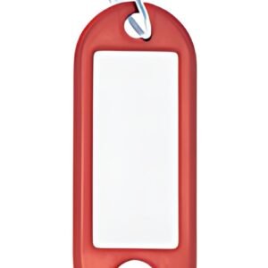 WEDO Porte-clés avec anneau, diamètre: 18 mm, rouge