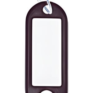WEDO Porte-clés avec anneau, diamètre: 18 mm, noir