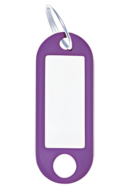 WEDO Porte-clés avec anneau, diamètre: 18 mm, violet