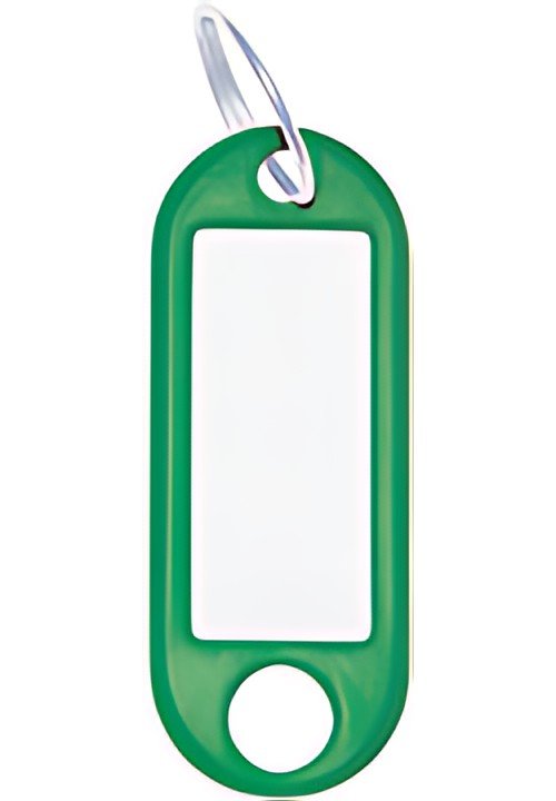 WEDO Porte-clés avec anneau, diamètre: 18 mm, vert