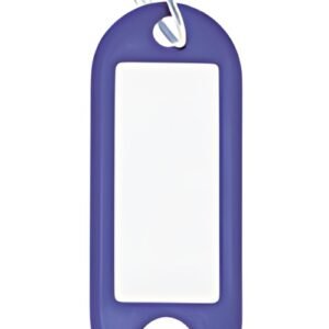 WEDO Porte-clés avec anneau, diamètre : 18 mm, bleu