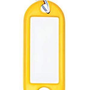WEDO Porte-clés avec anneau, diamètre: 18 mm, jaune