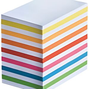 WEDO Bloc cube, 50x90 mm, blanc / coloré, 700 feuilles
