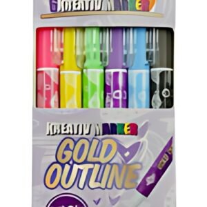 WEDO Marqueur créatif GOLD + OUTLINE, étui de 6