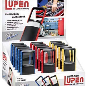 WEDO Loupe Outdoor rectangulaire à éclairage LED, présentoir