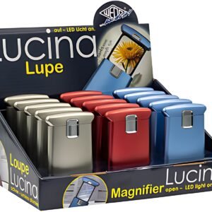 WEDO Loupe Lucina avec lumière LED, présentoir de 15