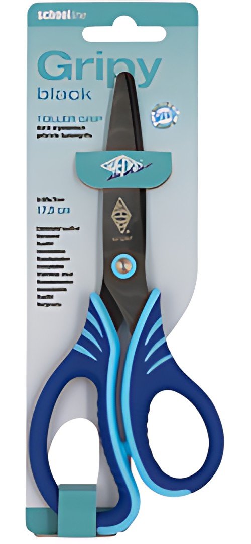 WEDO Ciseaux de bricolage Gripy black, rond, 175 mm