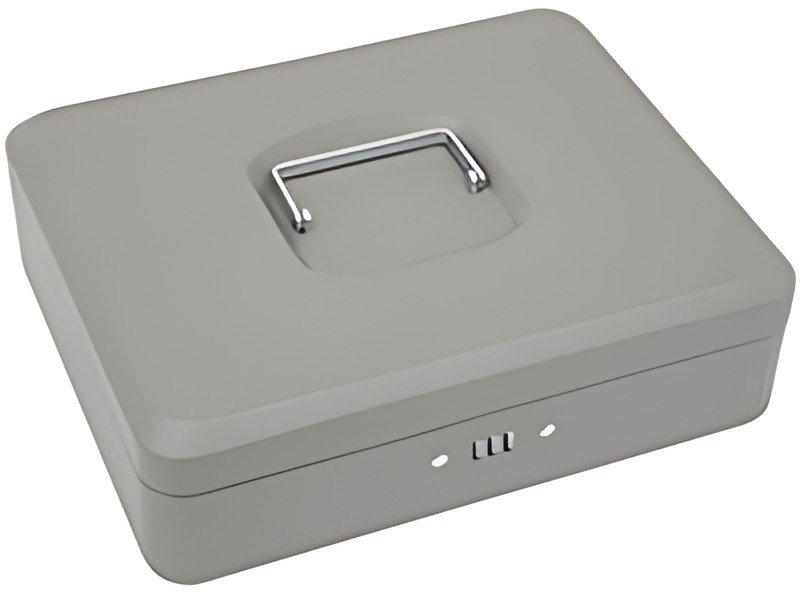 WEDO Caisse à monnaie standard, serrure à combinaison, gris