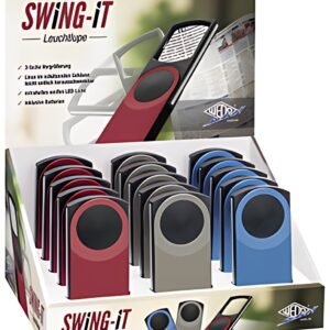 WEDO Loupe rectangulaire SWING-IT avec LED, présentoir de 15