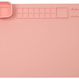 WEDO Tapis de peinture en silicone, rose
