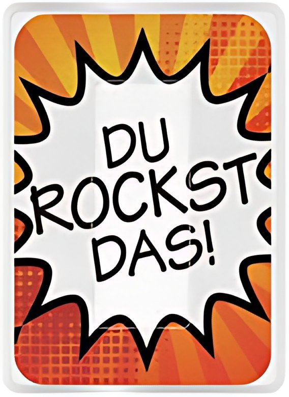 WEDO Brillen-Putztuch PocketCleaner "DU ROCKST DAS!"
