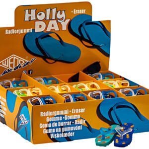 WEDO Gomme plastique Flip Flop "HOLLYDAY", présentoir de 36