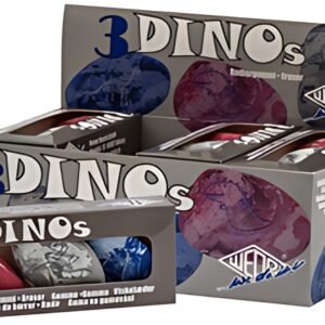 WEDO Gomme en plastique Pierre "DINO", présentoir de 12