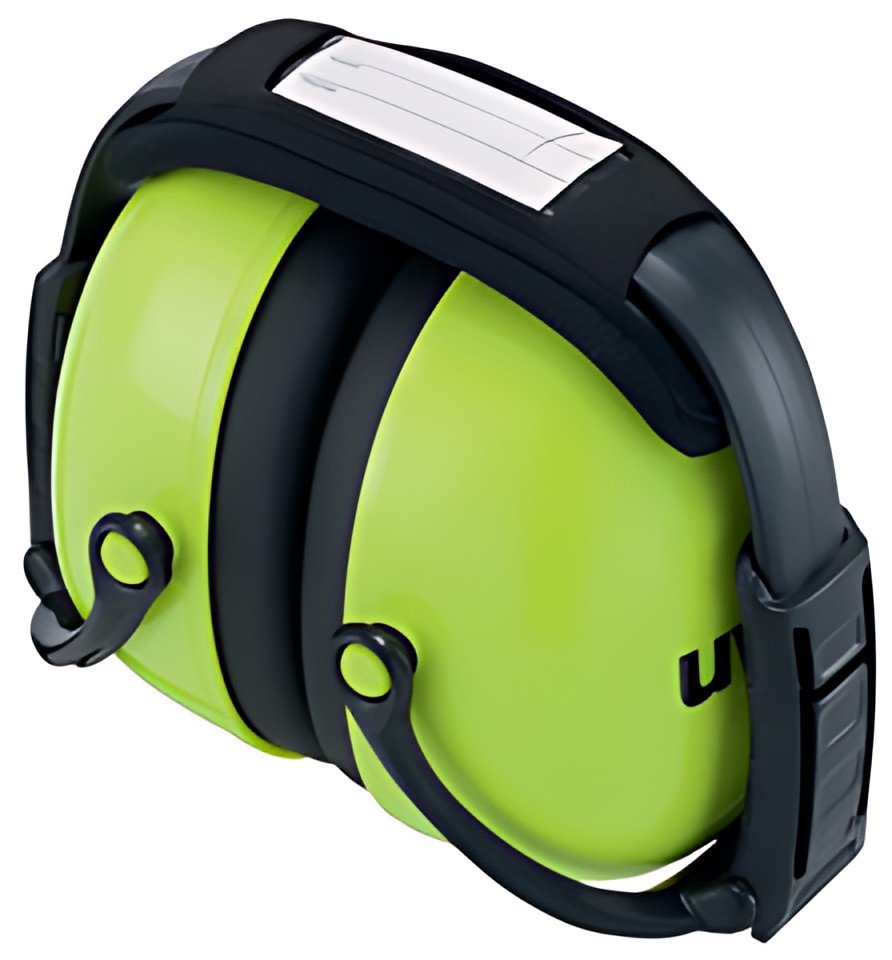 uvex Coquille anti-bruit K2, pliable, vert fluo
