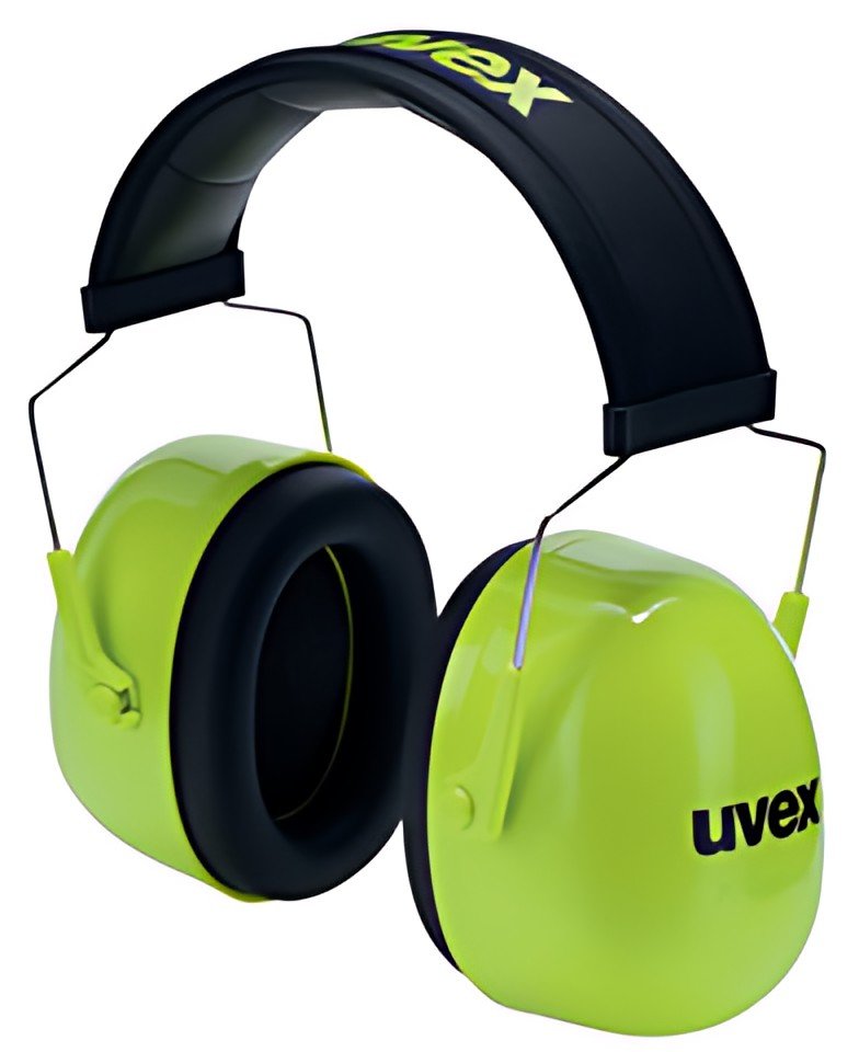 uvex Coquille anti-bruit K4, vert fluo