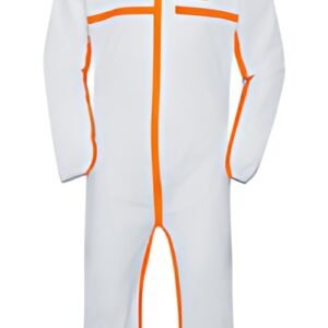 uvex Combinaison de protection jetable 4B, 3XL, blanc/orange